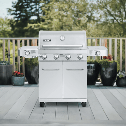 Monument Grills Classic 24367 Series | 4 Burner Propane Gas Grill in Stainless Steel
