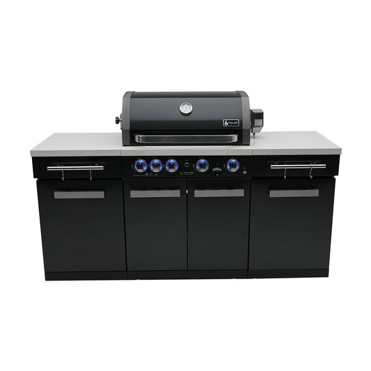 Mont Alpi 957 Black Stainless Steel BBQ Grill - MA-957