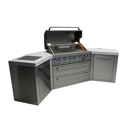 Mont Alpi 805 BBQ Grill Island with V-Shape - MAi805-45