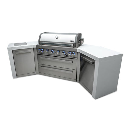 Mont Alpi 805 Deluxe BBQ Grill Island with V-Shape - MAi805-D45