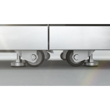 Mont Alpi 400 Deluxe BBQ Grill Island with V-Shape - MAi400-D45