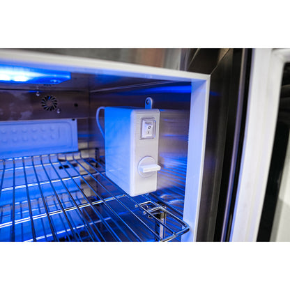 Mont Alpi 400 Deluxe BBQ Grill Island with L-Shape, Kegerator & Fridge Cabinet - MAi400-D90KEGFC