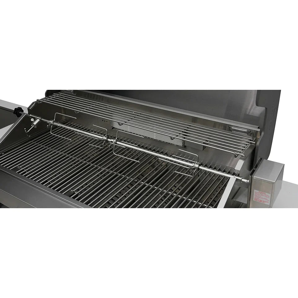 Mont Alpi 400 Deluxe BBQ Grill Island with Kegerator, Beverage Center & Fridge Cabinet - MAi400-DKEGBEVFC