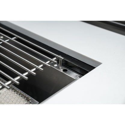 Mont Alpi 805 Black Stainless Steel BBQ Grill Island with L-Shape & Extra Storage - MAi805-BSS90XL