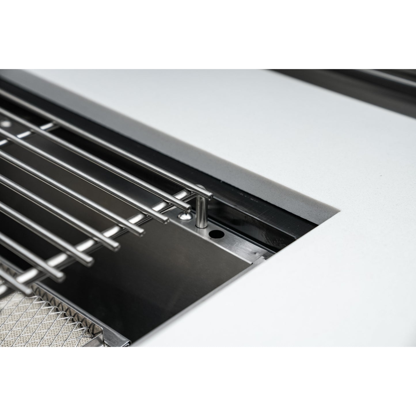 Mont Alpi 400 Deluxe BBQ Grill Island with Beverage Center, Kamado Module & Extra Storage - MAi400-DBEVKAMXL