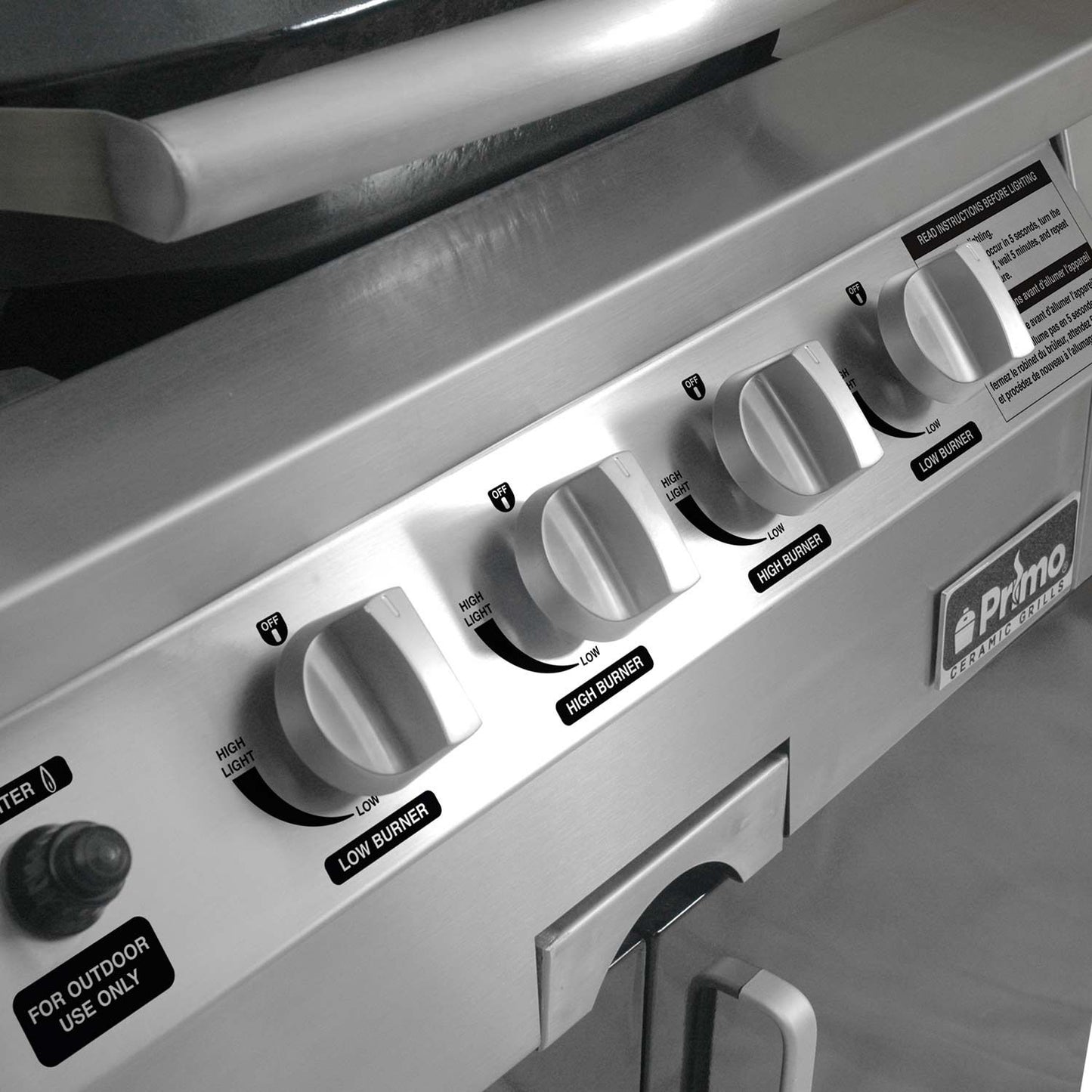 Primo Oval G420 36-Inch Ceramic Freestanding Kamado Gas Grill