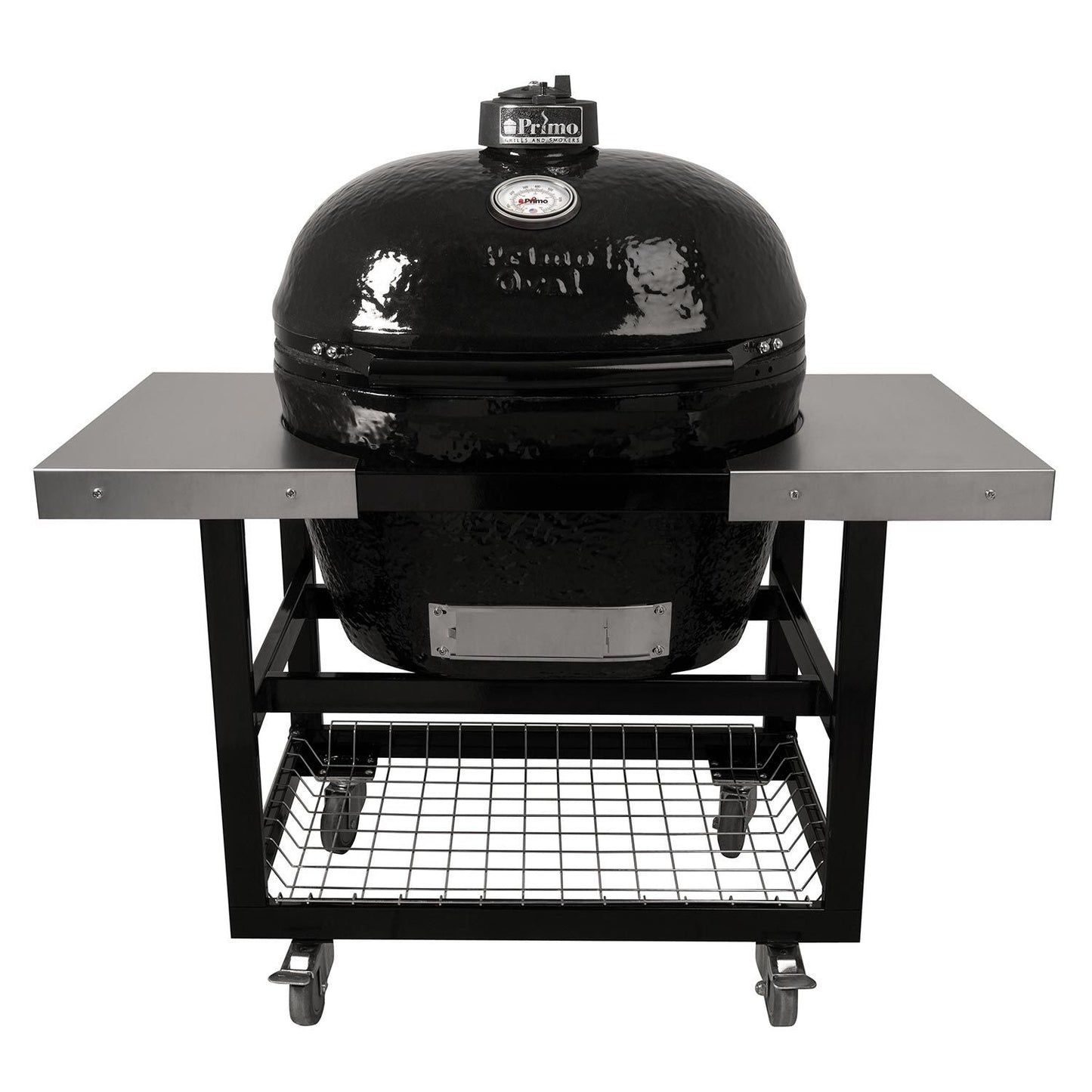 Primo Oval XL 400 Ceramic Kamado Grill on Cart