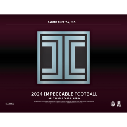 2024 Panini Impeccable Football Hobby 3 Box Case