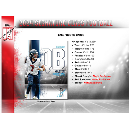 2024 Topps Signature Class Football Hobby Box