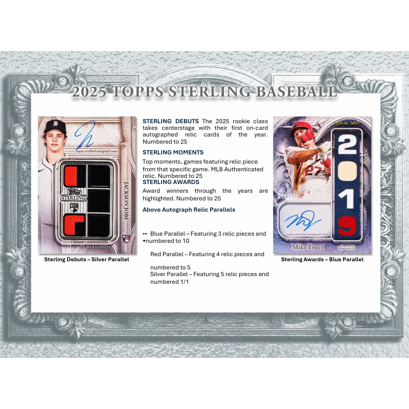 2025 Topps Sterling Baseball Hobby Box