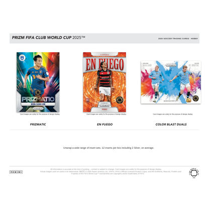 2025 Panini Prizm FIFA Club World Cup Soccer Hobby Box