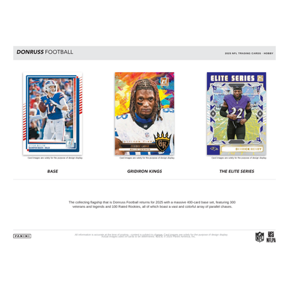 2025 Panini Donruss Football Hobby 18 Box Case