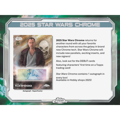 2025 Topps Chrome Star Wars Hobby Box