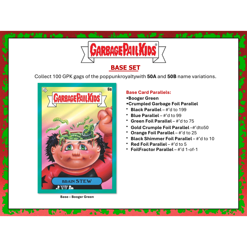 2024 Topps Garbage Pail Kids Battle of the Bands: Green Day Hobby Box
