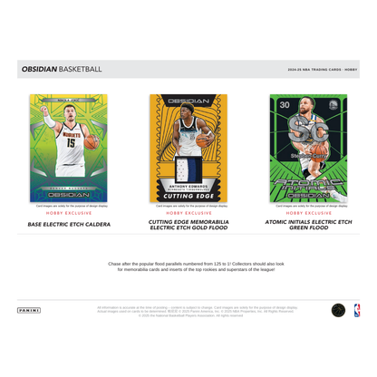 2024/25 Panini Obsidian Basketball Hobby 12 Box Case