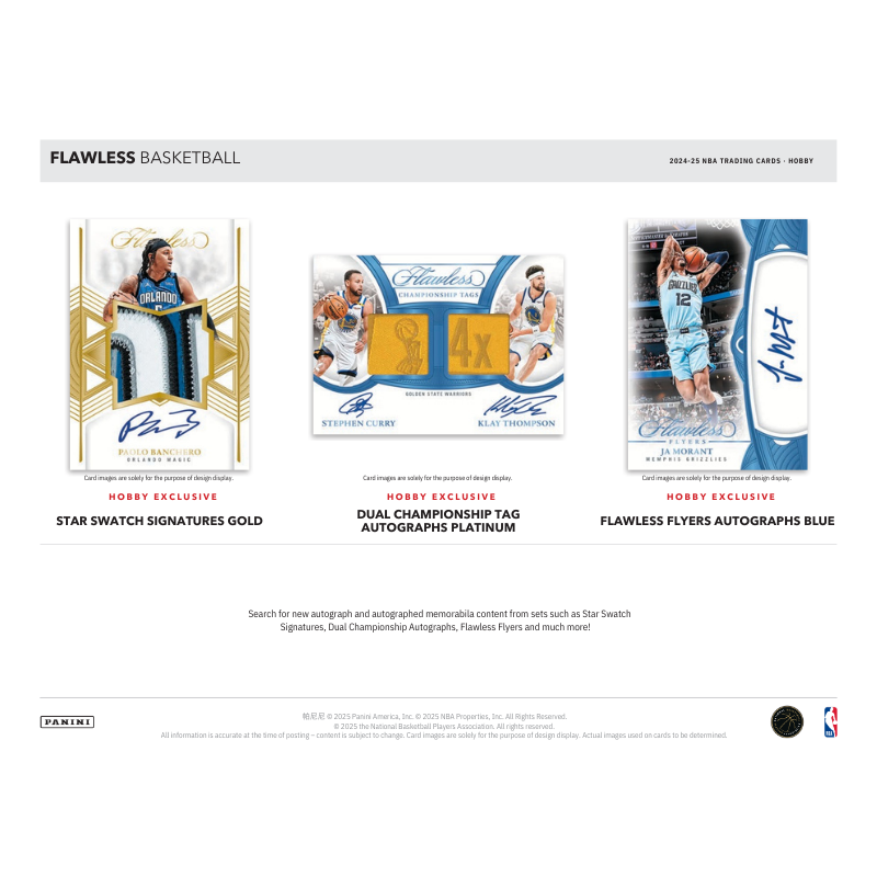 2024/25 Panini Flawless Basketball Hobby 2 Box Case