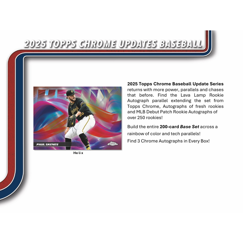 2025 Topps Chrome Update Baseball Jumbo Box