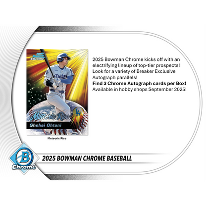 2025 Bowman Chrome Baseball Breaker's Delight Box