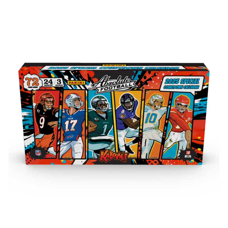 2025 Panini Absolute Football Kaboom Countdown Calendar