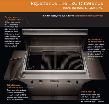 TEC Sterling Patio 1FR 26-Inch Built-In Infrared Gas Grill