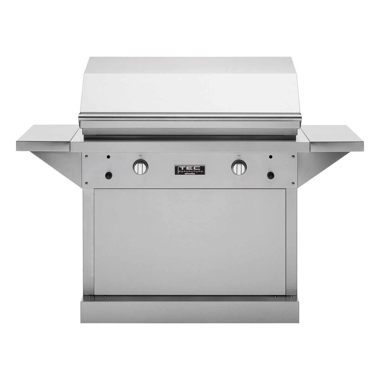 TEC Patio 2FR 44-Inch Infrared Gas Grill On Stainless Steel Pedestal