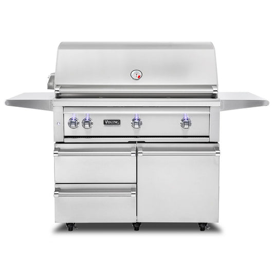 Viking 5 Series 42-Inch Stainless Steel Freestanding Grill with ProSear Burner & Rotisserie