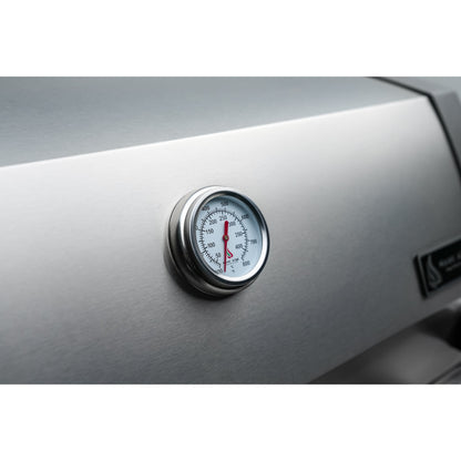 Mont Alpi 400 Deluxe BBQ Grill Island with L-Shape, Beverage Center, Kegerator, Kamado Module, Extra Drawer Storage & Fridge - MAi400-D90KEGBEVFCKAMDR